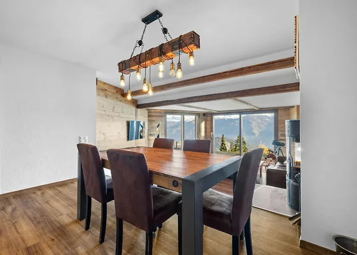 Sagittaire T06 Sur La Place Du Village A Avec Vue Sur Les Alpes Appartement Anzère