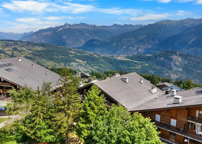 Sagittaire T06 Sur La Place Du Village A Avec Vue Sur Les Alpes * Anzère