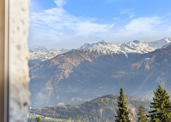Sagittaire T06 Sur La Place Du Village A Avec Vue Sur Les Alpes * Anzère