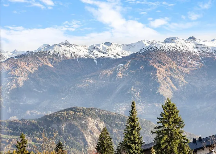 Sagittaire T06 Sur La Place Du Village A Avec Vue Sur Les Alpes Anzère
