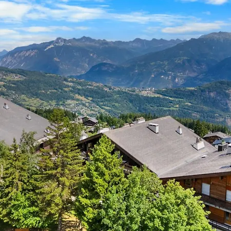 Sagittaire T06 Sur La Place Du Village A Avec Vue Sur Les Alpes * Anzère